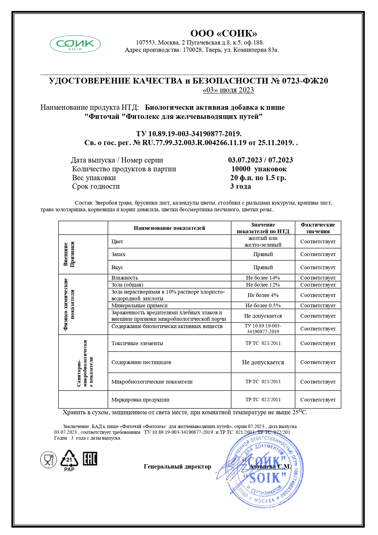 Паспорт №072023